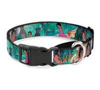 Plastic Martingale Collar The Jungle Book Scenes WIDE-Large 18-32"