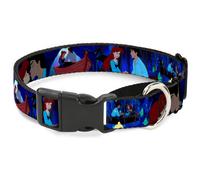 Plastic Martingale Collar The Little Mermaid Ariel & Eric Boat Scenes Large 15-2