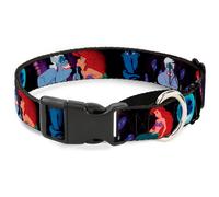 Plastic Martingale Collar The Little Mermaid Ariel & Ursula Scenes WIDE-Small 13
