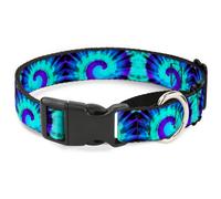 Buckle Down Collare per cani Martingala Tie Dye Swirl Viola/Blu 2,5 cm Collo 22,9–38,1 cm Taglia S