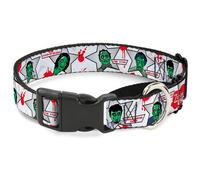 Plastic Martingale Collar Zombie CHOMP WIDE-Small 13-18"