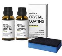 Plastic Parts Crystal Coating, Crystal Coating Plastic Parts, CrystalCoating for Car, Great Gloss Retention and Protection, PlasticParts Refurbish Agent with Spong, 30ml (2)