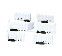 Plastic Picket Fence Set of 7 Cod. 14388