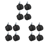 Plastic Ruota Girevole con Perno da 8 mm Stelo da 1.5 Pollici Dia Wheel 12 4492