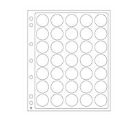 Plastic Sheets ENCAP, Clear Pockets for 35 Coins with a Diameter Between 25 And 27 mm