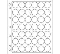 plastic sheets ENCAP, clear pockets for 42 champagne bottletops and bottlecaps