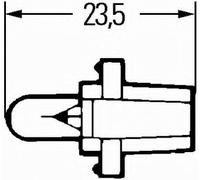PLASTIC SOCKET LAMPS 12V 1,2W STANDARD