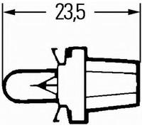 PLASTIC SOCKET LAMPS 12V 2W STANDARD