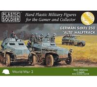 Plastic soldier WW2V15028 Tedesco SdKfz250 Alte Semicingolato Kit 15mm Scala T48