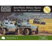 Plastic soldier WW2V15028 Tedesco SdKfz250 Alte Semicingolato Kit 15mm Scala T48