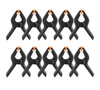 Plastic Spring Clamps, Heavy Duty 10 Pack with Strong Grip for Woodworking, DIY Projects, and Home Improvement 3 Inch A Type Multipurpose Clamping Tool