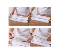 Plastic Wrap Cutter Suction Type Reusable Adjustable Foil And Cling Film Dispenser Kitchen Supplies