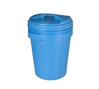Bidone con coperchio a vite lt.70 - lt.70 colore blu 1 pezzi