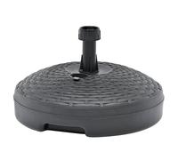 Plastica Adriatica 727129 Base per Omelloni Tonda in Plastica Simil Rattan, Antr