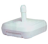Base per Ombrellone Bianca in Plastica cm 60x60 per Palo mm 30-54 Ø Con Ruote