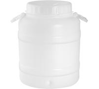 Plastica Adriatica 727630 Fusto Bocca Larga in Polietilene Rinforzato Bianco Lt