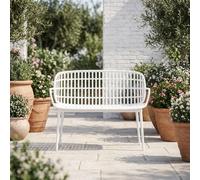 Divano da Esterno 2 Posti PP 115x61,5x81cm Bianco Positano Plastica Alto Sele