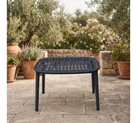 Tavolino da Giardino Basso PP 65x42x51 cm Antracite Positano Plastica Alto Sele