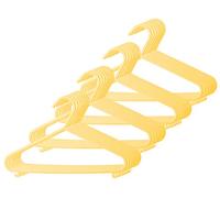 plastica bieco Kinderkleiderbügel, 32 pezzi, giallo, sottile, ARTN 90.032.139