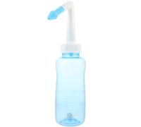 Plastica Bottiglia per Lavaggio Nasale 300ml, Blu, Uso Quotidiano | Tappi Intercambiabili, per Adulti e Ragazzo Ragazza, Aiuta la Pulizia, Indicata per Casa e Routine Igienica Colore Casuale