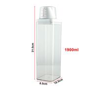 Plastica Bucato Lavaggio Fino Polvere Contenitore Soap-Detergents Scatola Lid