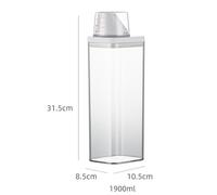 Plastica Bucato Lavatoi Polvere Container-Soap Detergenti Conservazione Box Lid