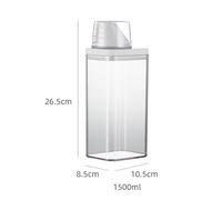 Plastica Bucato Lavatoi Polvere Container-Soap Detergenti Magazzinaggio Scatola