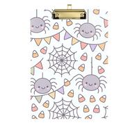 Plastica Clip Boards Plastica per Calcio Softball Coaching Dimensioni 9 x 12 Halloween Spider Web Garland