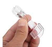 Plastica Clip Pubblicitario Trasparente 10 Pezzi | Montaggio senza Attrezzi, Aspetto, per Scaffali, Numeri Tavolo, Matrimoni e Reti Metalliche
