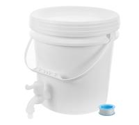 Plastica Contenitore Acqua Portatile con Rubinetto da Campeggio 10l | Bianco, Struttura Rinforzata e Nastro di Tenuta, per Campeggio Rv e Soluzioni Detergenti Stili multipli