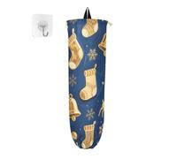 Plastica Del Sacchetto Della Drogheria Titolare Buon Natale Campana Dorata Alce Della Borsa Della Drogheria Holder per la Cucina almacenamiento para cocina