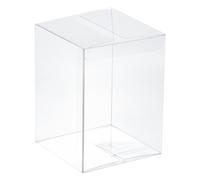 Plastica Dettaglio Scatole 80x80x110mm Scatola con Pellicola Protettiva 15pz