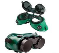 Plastica di sicurezza 200x85mm Resistente agli urti Verde Plastica | Design ribaltabile a conchiglia, facile accesso agli occhiali da vista, doppio strato antiriflesso, dimensioni 200 x 85 mm