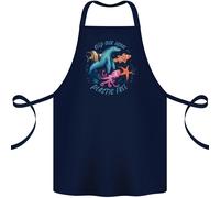 Plastica Gratis Ambiente Cambiamento Octopus Oceano Pesci Cotone Grembiule 100%