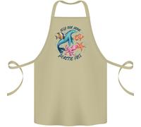 Plastica Gratis Ambiente Cambiamento Octopus Sigillo Pesce Cotone Grembiule 100%