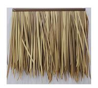 Plastica Lana Erba Artificiale Paglia Finta Thatch Fattoria Casa Di Legno Padiglione Decorazione Artificiale Thatch Tile Tetto Ignifugo Palm Thatch (colore: Giallo A, Dimensione: 2pcs)(Yellow a,20pcs)