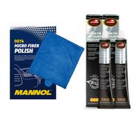 Plastica M1 Detergente per Cromato Autosol 01 001910 2x 75ml + Panno Microfibra