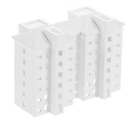 Plastica Modello di Edificio Bianco per Architetti e Studenti | Diorama Urbano Realistico, Dettagli Intricati, Esposizione da Collezione, Dipingere Casa, per Presentare Concetti