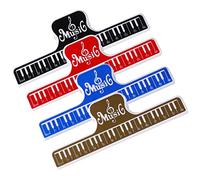 Plastica Musica Supporto Scheda Libro Pagina Clip Holder 4 PCS Accessori Kit Cartella dei Punteggi Morsetto per Pianoforte Chitarra Violino