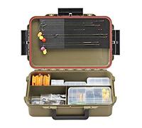 Plastica Panaro Cassetta Pesca a Tenuta Stagna Max CAPTURE004, per Trasportare, Proteggere e Organizzare l'Attrezzatura, Verde, Dimensioni Esterne 350 x 230 x H86 mm