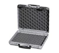 Plastica Panaro, Serie Procase - Valigetta in Plastica da Imballaggio con Spugna Bugnata 170/34H128GPB Grigia per Trasportare e Proteggere ogni Oggetto, Dimensioni Esterne 340x298x128 mm
