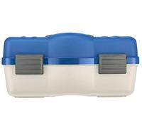 Plastica Panaro - Valigetta Pesca 136 Bianco e Blu per Trasportare, Proteggere e Organizzare l'Attrezzatura da Pesca, Dimensioni Esterne 460 x 282 x H221 mm