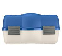 Plastica Panaro - Valigetta Pesca 138 Bianco e Blu per Trasportare, Proteggere e Organizzare l'Attrezzatura da Pesca, Dimensioni Esterne 460 x 282 x H253 mm