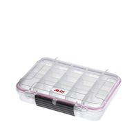 Plastica Panaro - Valigetta Pesca MAX002T Trasparente della Linea Max Grip per Proteggere e Organizzare l'Attrezzatura da Pesca, Dimensioni Esterne 230 x 175 x H53 mm