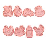 Plastica per uso alimentare, atossica, varie forme compatibili con torte in pasta di zucchero, facili da pulire, divertimento fai-da-te, tag