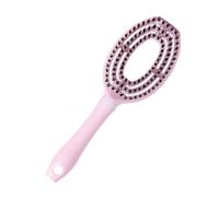 Plastica Pettine Massaggiante per Cute Rosa per Chioma Bagnati | Dentatura Liscia a Contatto Delicato, Impugnatura Antiscivolo, per Salone e Uso Professionale