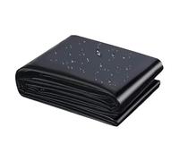 Plastica polietilene, fodera antipolvere impermeabile nera 1x6m 3x7m 4x4m 5x8m 6x10m, membrana laghetto per pesci per stagni e giardini d'acqua da esterno - Substrato spesso 0,2 mm (10 x 10 m (32,8 x