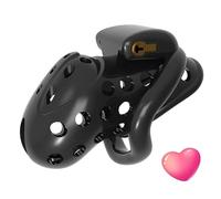 Plastica Porosa Classica Nera Indoor Fitness Gabbia Multifunzione con Quattro Anelli E Una Chiave -D15
