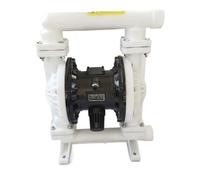 Plastica PP Pompa Pneumatica Pneumatica A Doppio Diaframma Acido Forte Alcali Deboli Resistente Alla Corrosione Autoadescante(FEP Diaphragm,Body PVDF QBK25)