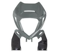 PLASTICA RICAMBIO FARO ANTERIORE C/PROTEZIONE PIASTRA GRIGIO QUANTUM BETA RR 20-..